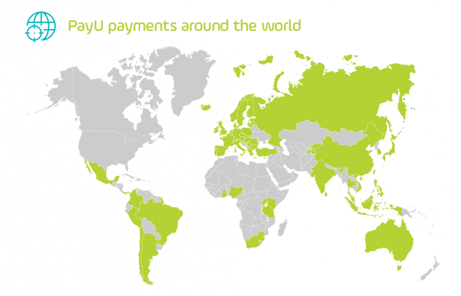 płatności PayU na świecie