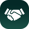 icon shaking hands