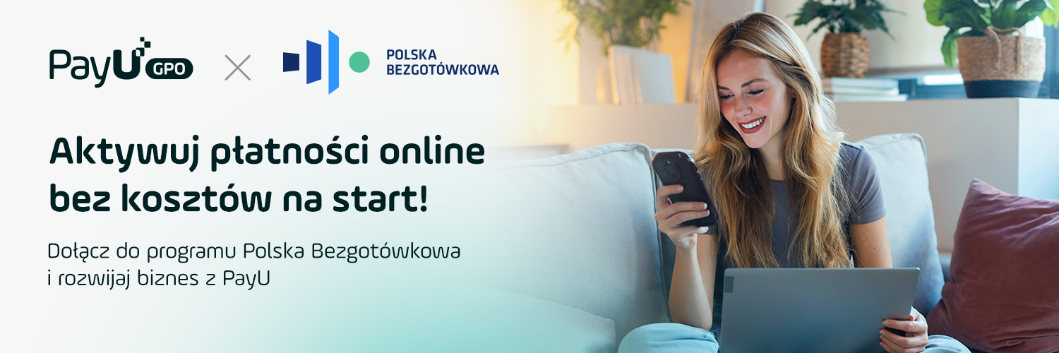PayU Polska Bezgotówkowa banner promujący