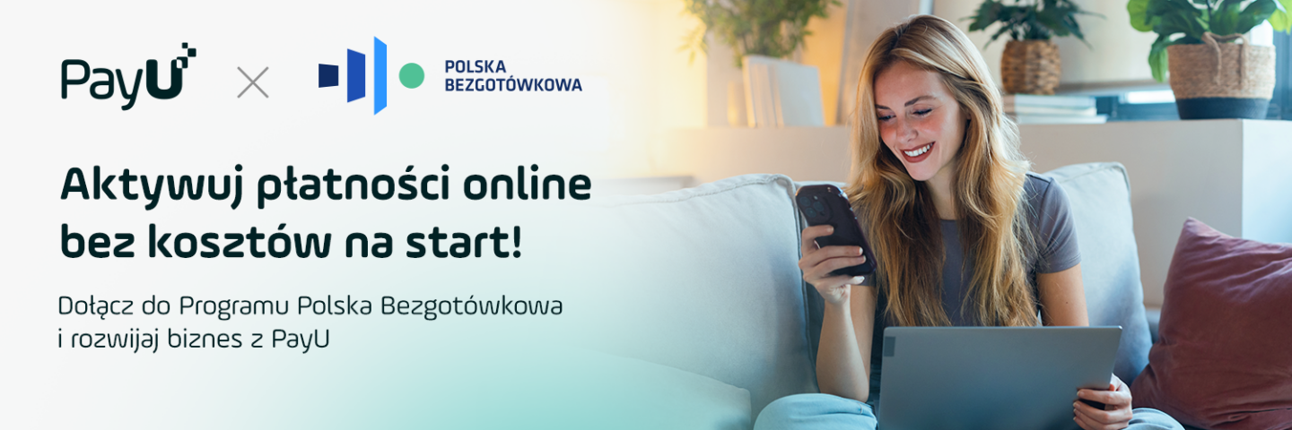PayU Polska Bezgotówkowa banner promujący